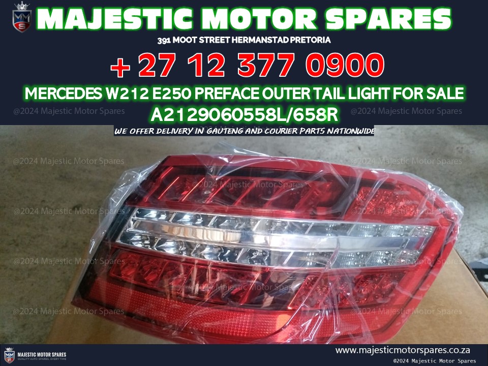 Mercedes Benz E350 W212 PREFACE tail lights for sale NEW - Private Seller