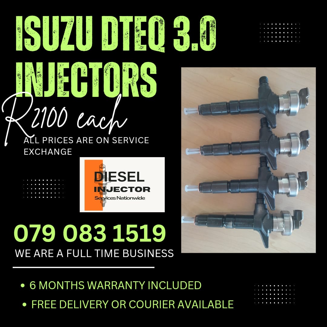 ISUZU DTEQ 3.0 INJECTORS FOR SALE WITH WARRANTY - Private Seller ISUZU DTEQ 3.0 INJECTORS FOR SALE WITH WARRANTY - Private Seller