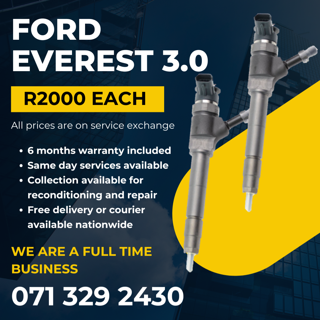 FORD EVEREST 3.0 DIESEL INJECTORS FOR SALE WITH WARRANTY - Private Seller FORD EVEREST 3.0 DIESEL INJECTORS FOR SALE WITH WARRANTY - Private Seller