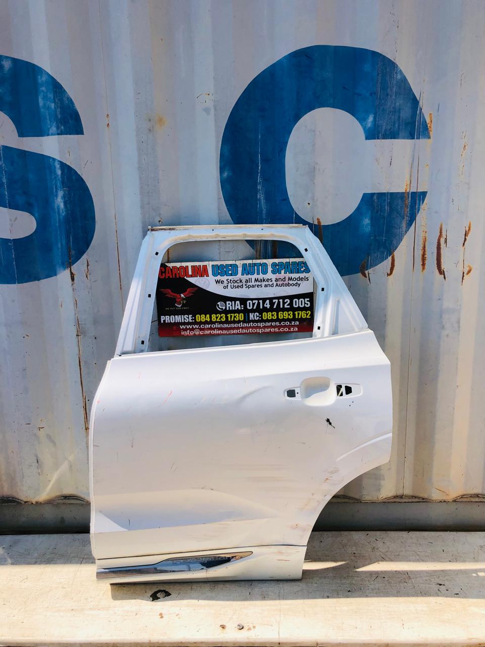 Used Volvo XC60 left rear/back door moulding with chrome trimming
