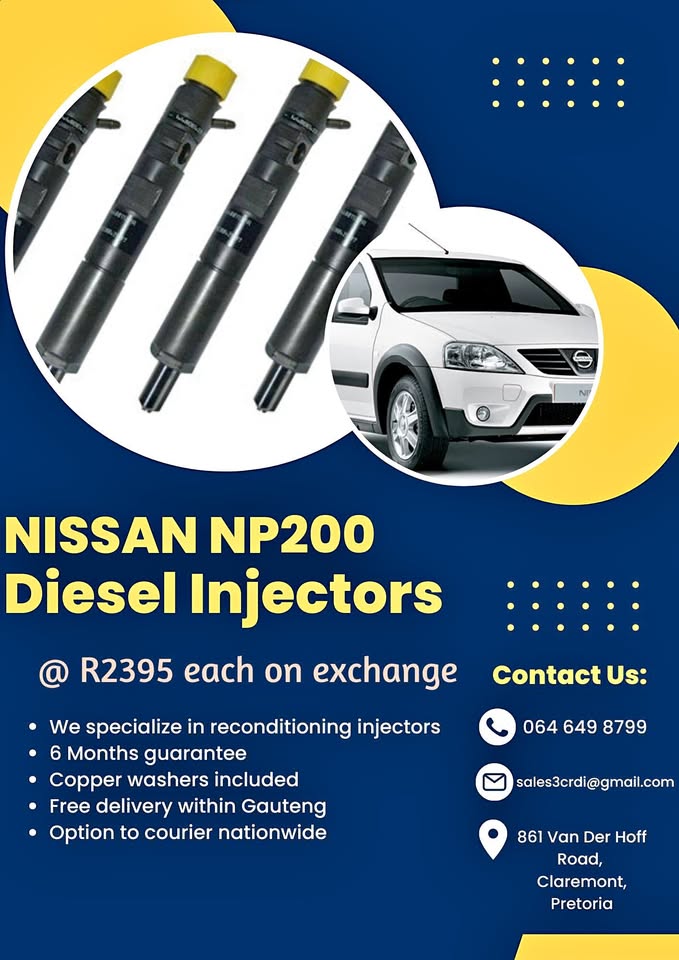 Nissan NP200 Diesel Injectors - Private Seller Nissan NP200 Diesel Injectors - Private Seller