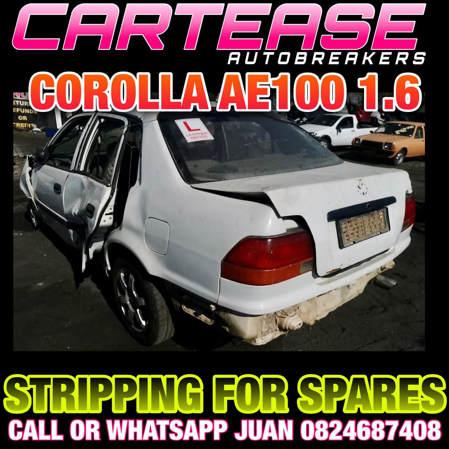 TOYOTA COROLLA 1998 1.6LT 16V STRIPPING FOR SPARES - Private Seller TOYOTA COROLLA 1998 1.6LT 16V STRIPPING FOR SPARES - Private Seller
