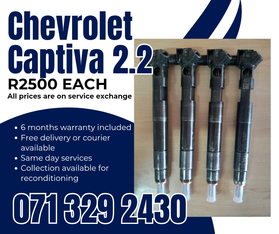 CHEVROLET CAPTIVA 2.2 INJECTORS FOR SALE WITH WARRANTY - Private Seller CHEVROLET CAPTIVA 2.2 INJECTORS FOR SALE WITH WARRANTY - Private Seller