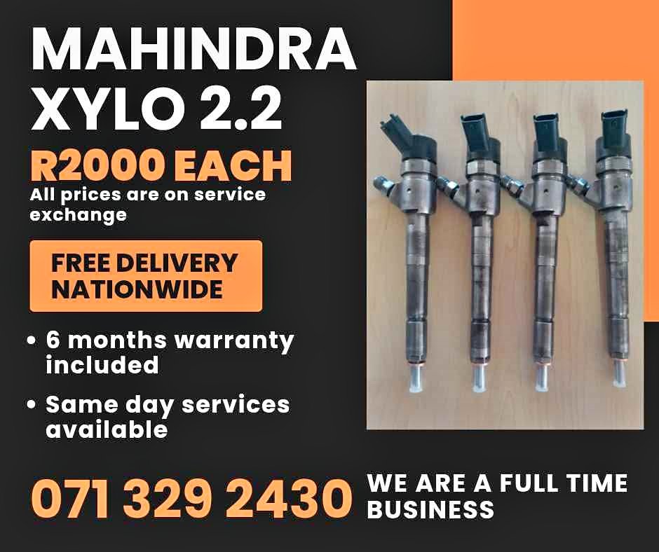 MAHINDRA XYLO 2.2 INJECTORS FOR SALE WITH WARRANTY