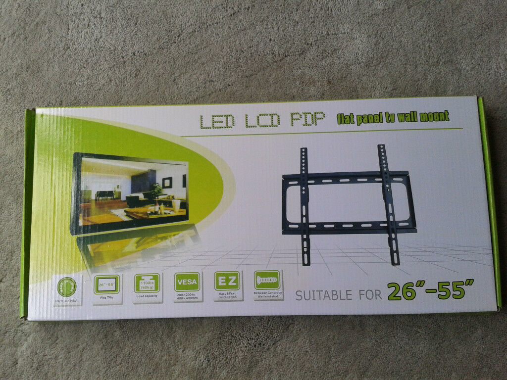 TV Wall Mount Bracket, Flat Panel TV Wall Mount Bracket 26inch to 55inch. Brand New Products.