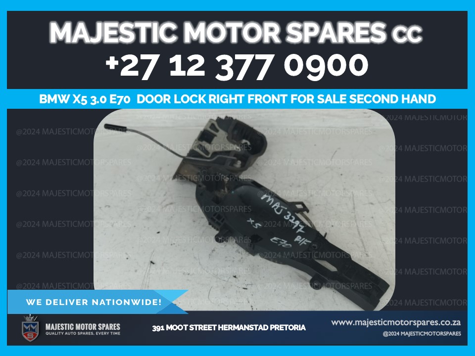 BMW x5 3.0 e70 door lock right front for sale – used front right - Private Seller BMW x5 3.0 e70 door lock right front for sale – used front right - Private Seller