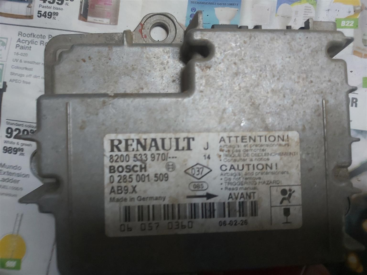 Renault modus airbag control modul - Private Seller Renault modus airbag control modul - Private Seller