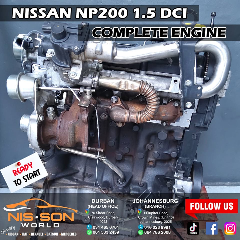 NISSAN NP200 1.5 DCI COMPLETE ENGINE