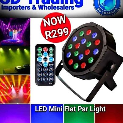 STAGE LIGHT LED MINI FLAT PAR 18