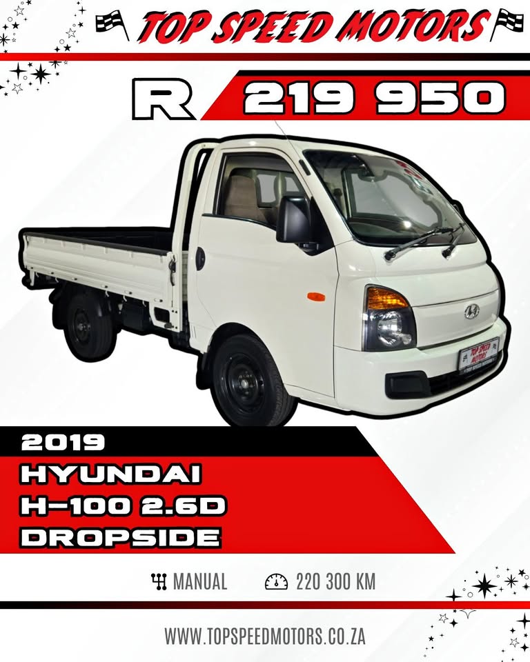 2019 HYUNDAI H-100 2.6D DROPSIDE
