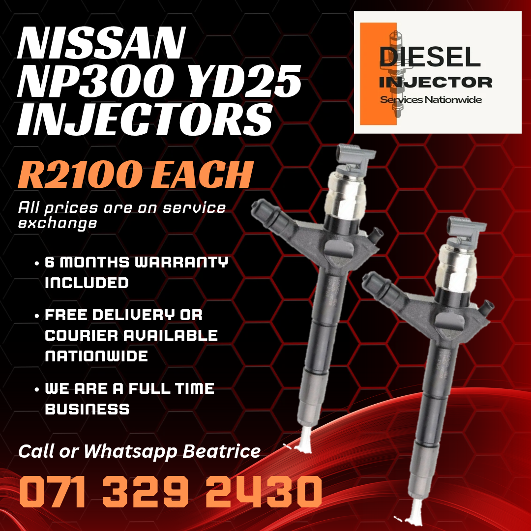 NISSAN NP300 YD25 DIESEL INJECTORS FOR SALE WITH WARRANTY - Private Seller NISSAN NP300 YD25 DIESEL INJECTORS FOR SALE WITH WARRANTY - Private Seller