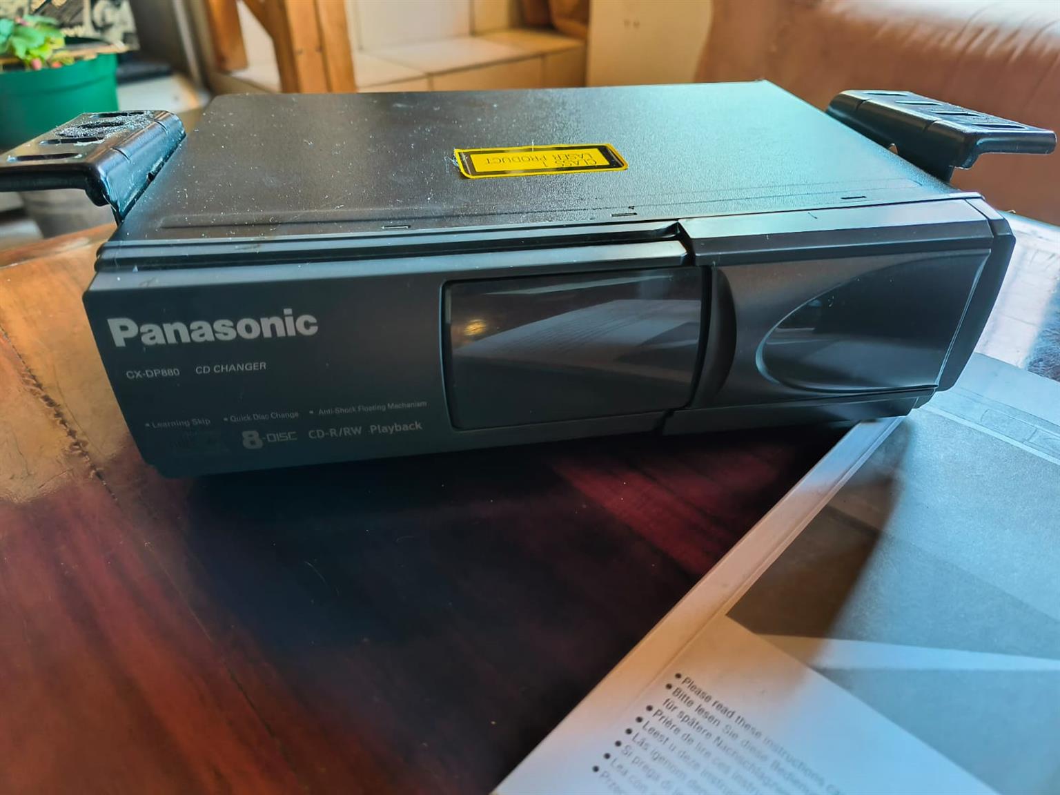Panasonic 6 Disc CD changer. With original certificate and booklet.
