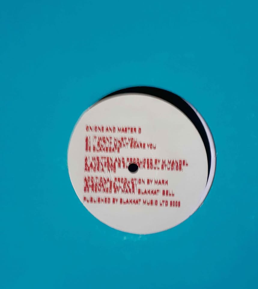 Onionz & Master D - It Won't Hurt You 12" Single Record