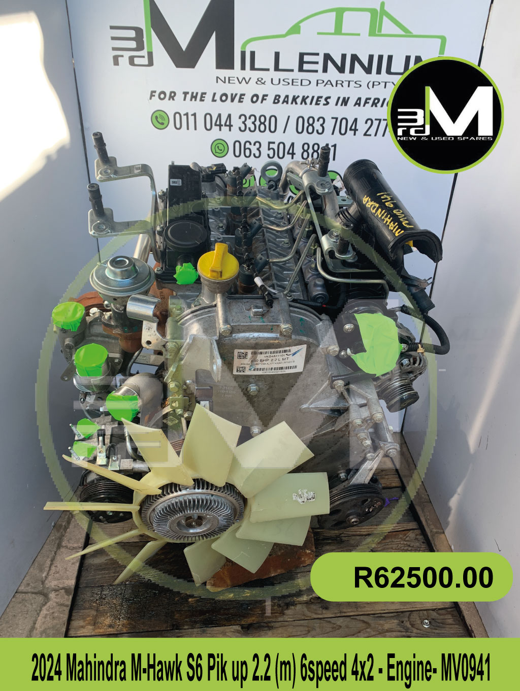 ENGINE- MAHINDRA M-HAWK S6 PIK UP - Private Seller ENGINE- MAHINDRA M-HAWK S6 PIK UP - Private Seller