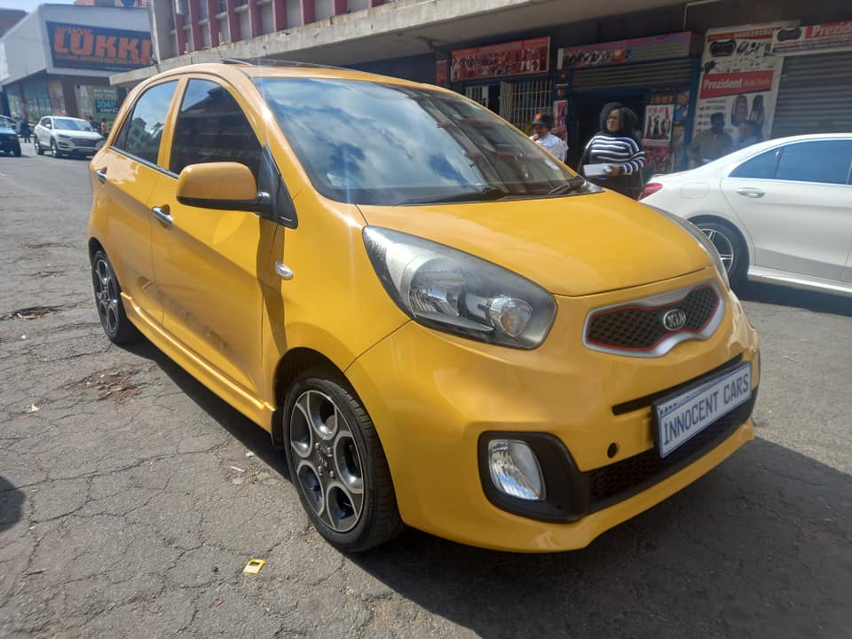 2012 KIA PICANTO 1.1 PETROL, AUTOMATIC TRANSMISSION, YELLOW COLOR, MILEAGE 82000KM