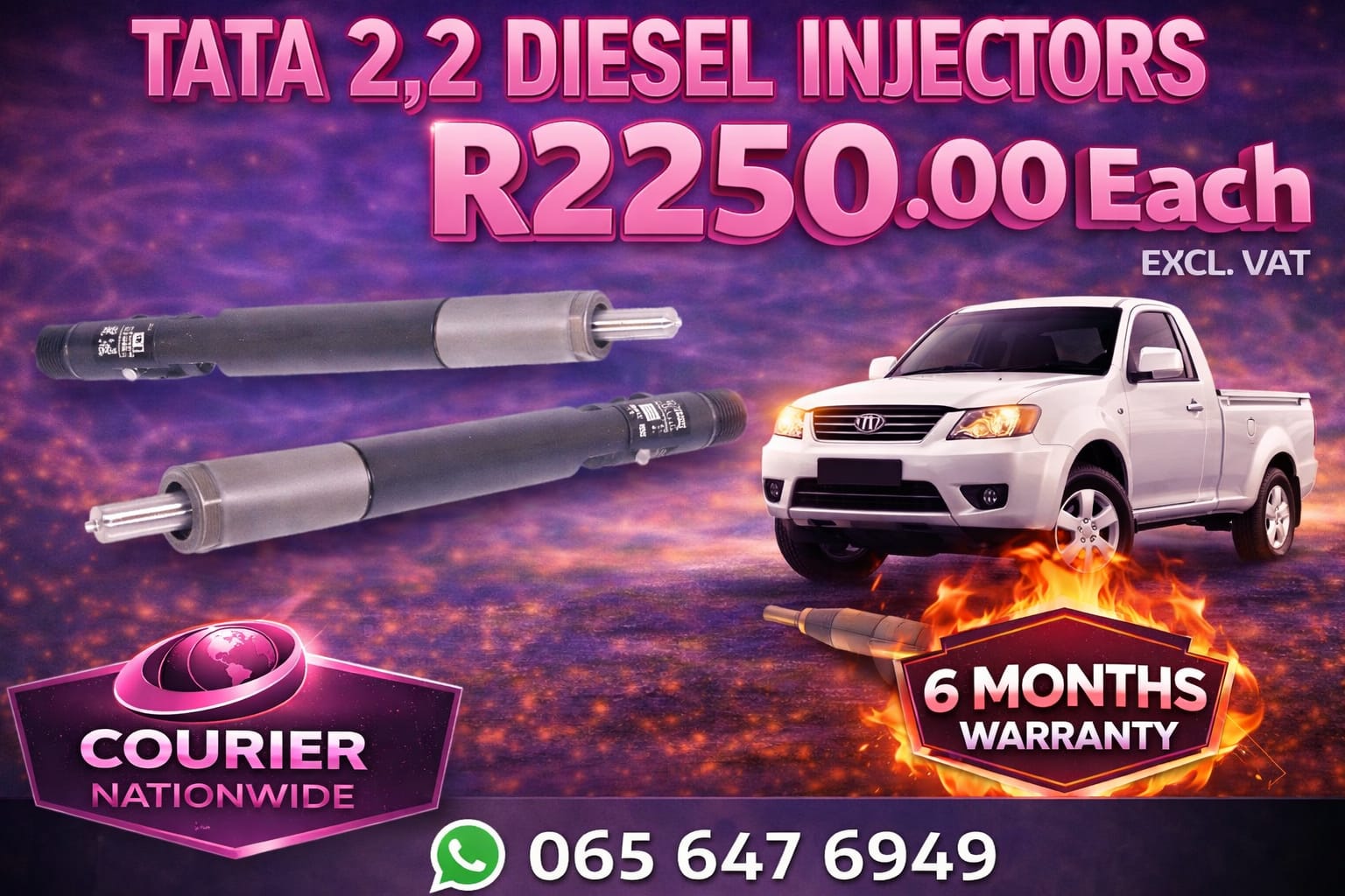 TATA 2.2 DIESEL INJECTORS - Private Seller TATA 2.2 DIESEL INJECTORS - Private Seller