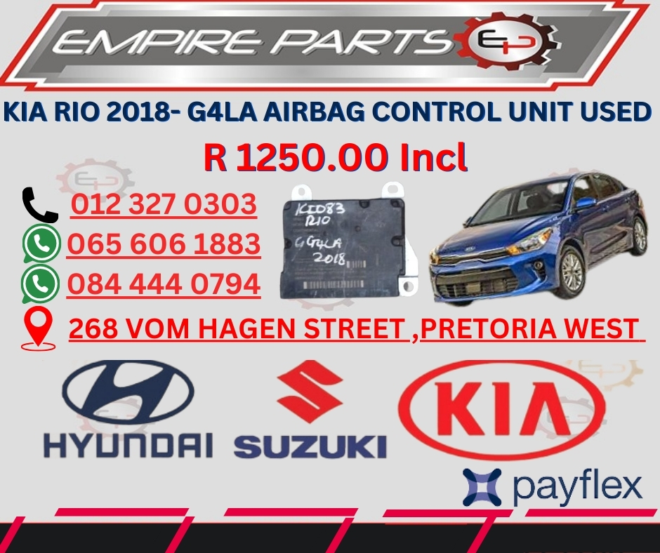 KIA RIO 2018- G4LA AIRBAG CONTROL UNIT - Private Seller KIA RIO 2018- G4LA AIRBAG CONTROL UNIT - Private Seller