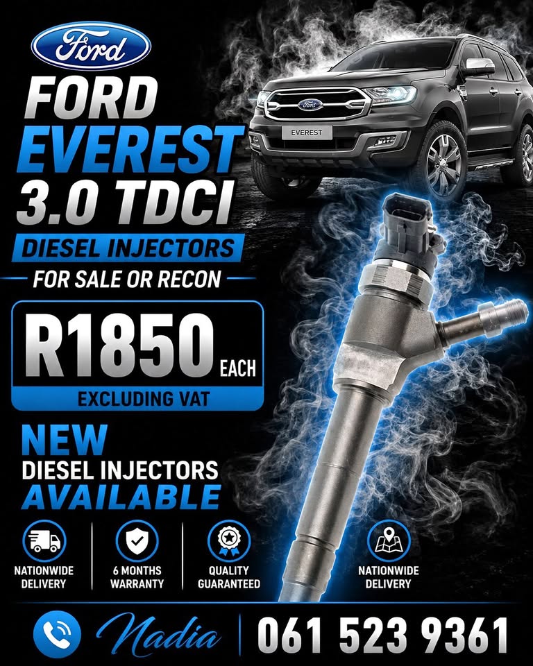 FORD EVEREST 3,0 TDCI DIESEL INJECTORS FOR SALE - Private Seller FORD EVEREST 3,0 TDCI DIESEL INJECTORS FOR SALE - Private Seller
