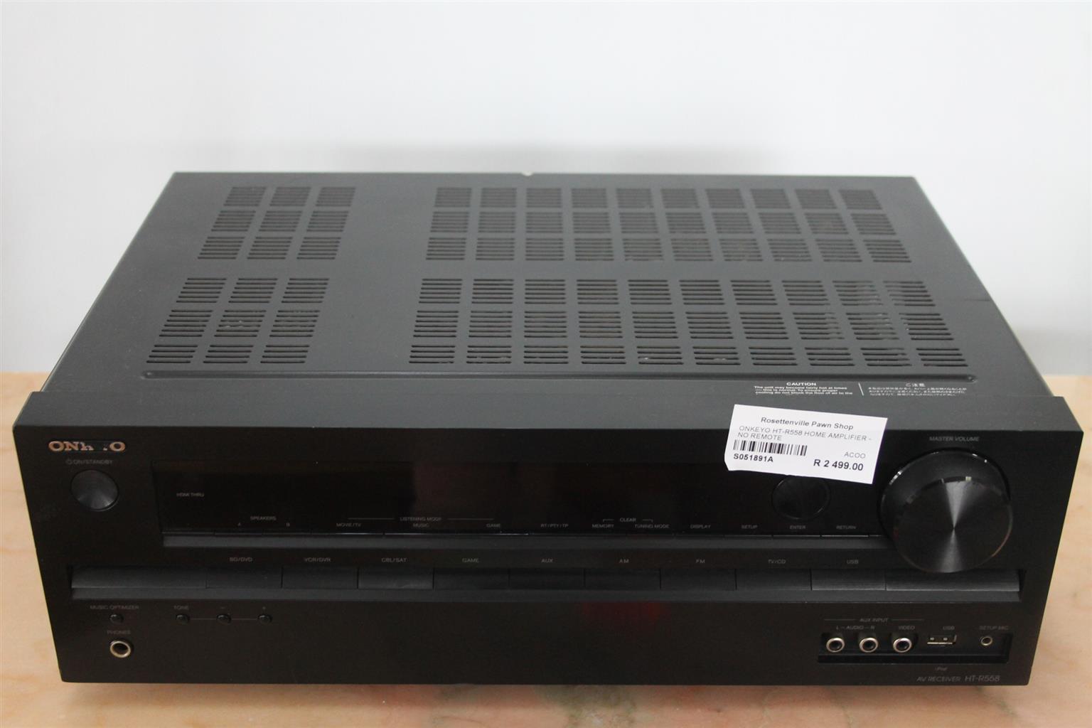 Onkeyo HT-R558 Home amplifier S051891A #Rosettenvillepawnshop
