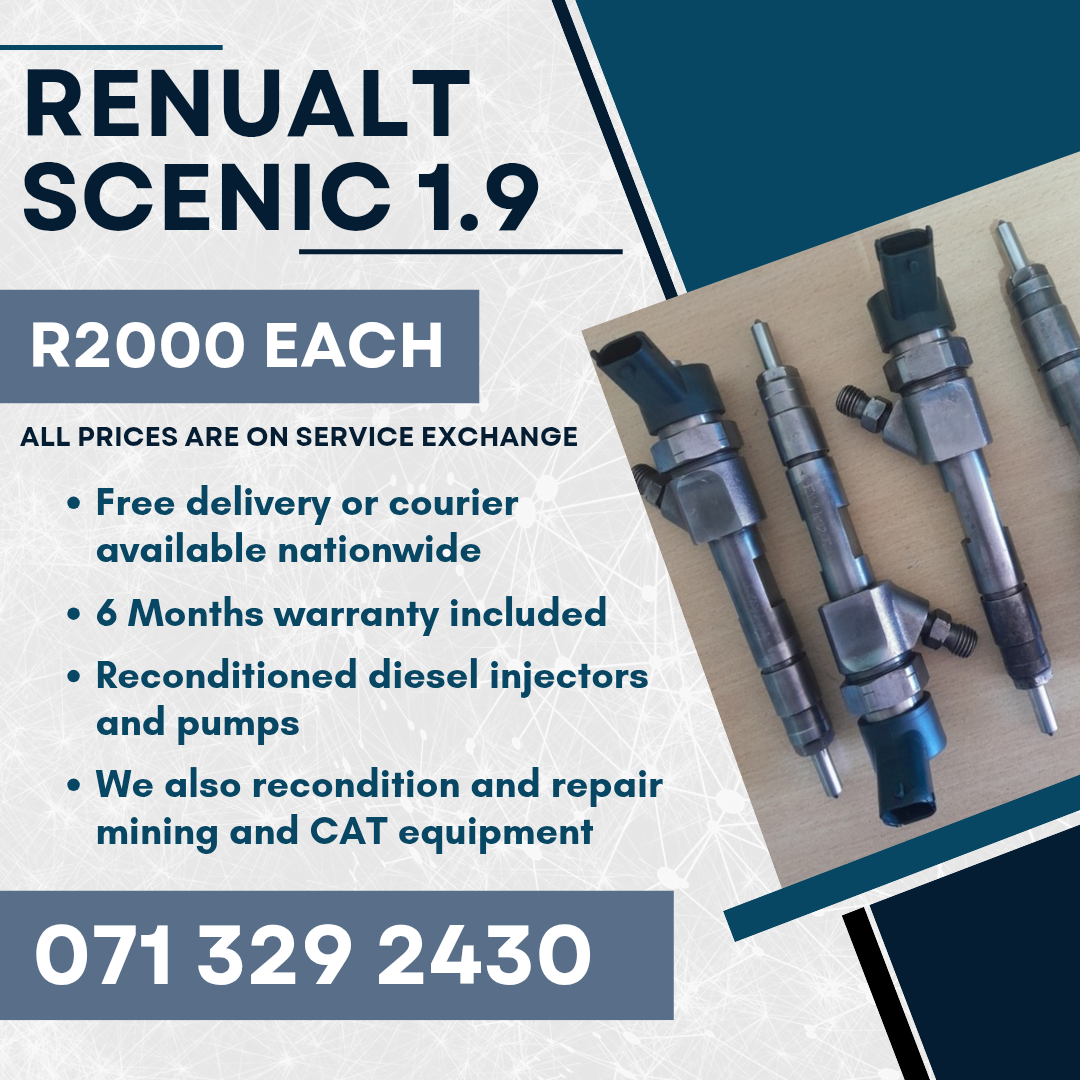 RENUALT SCENIC 1.9 INJECTORS FOR SALE WITH WARRANTY INCLUDED - Private Seller RENUALT SCENIC 1.9 INJECTORS FOR SALE WITH WARRANTY INCLUDED - Private Seller