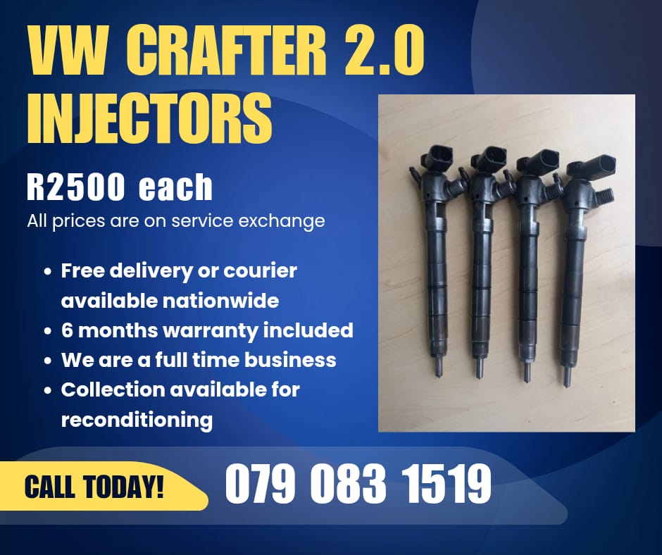 VW CRAFTER 2.0 INJECTORS FOR SALE WITH WARRANTY - Private Seller VW CRAFTER 2.0 INJECTORS FOR SALE WITH WARRANTY - Private Seller