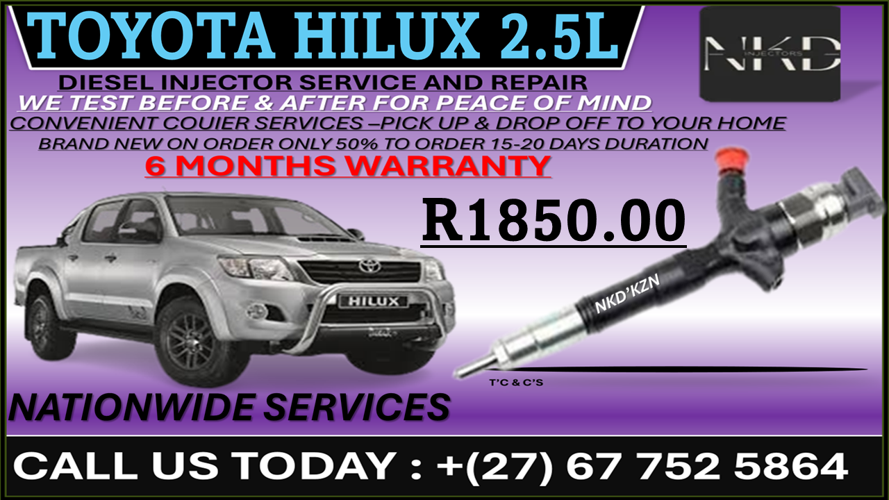 Toyota Hilux 2.5L Diesel Fuel Injectors - Private Seller Toyota Hilux 2.5L Diesel Fuel Injectors - Private Seller
