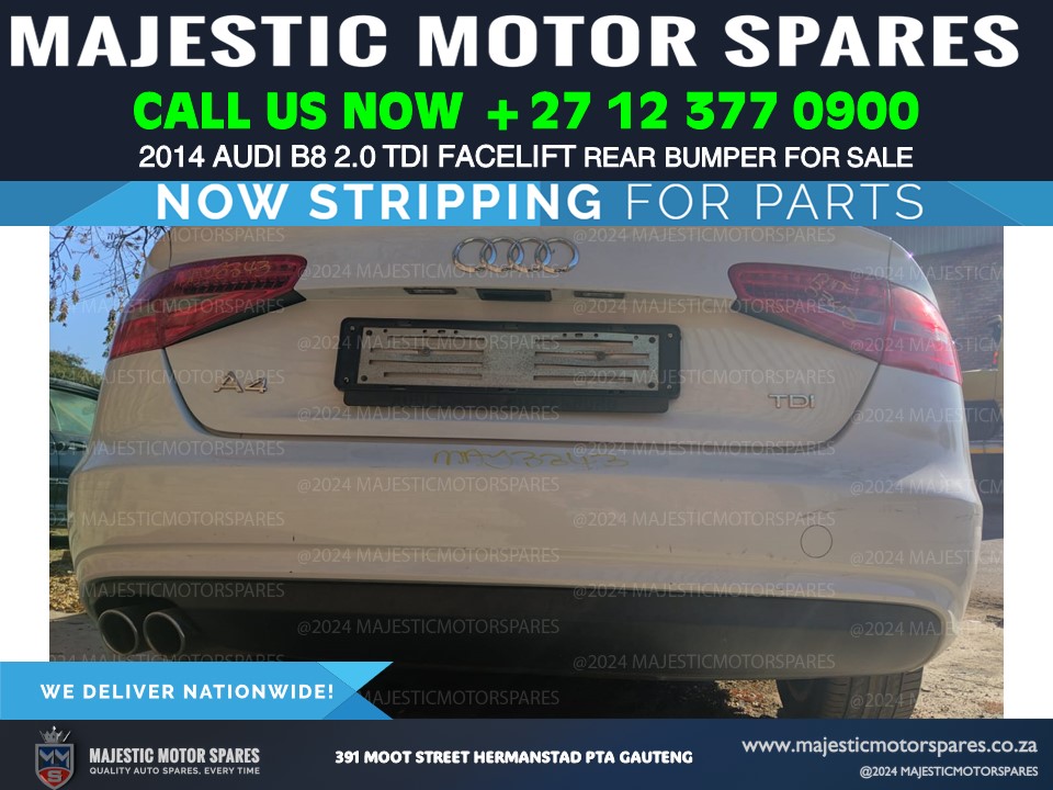 2014 Audi Facelift B8 2.0 TDI Second Hand Rear Bumper for Sale! - Private Seller 2014 Audi Facelift B8 2.0 TDI Second Hand Rear Bumper for Sale! - Private Seller
