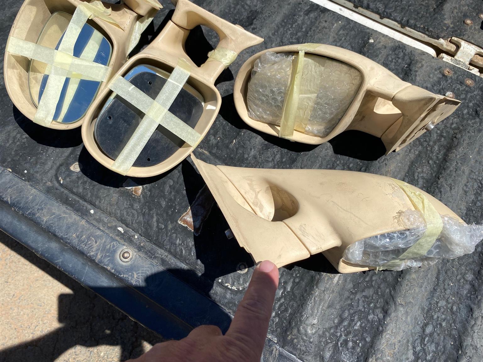 Door Mirrors Fiber Glass 2 set 2 - Private Seller Door Mirrors Fiber Glass 2 set 2 - Private Seller