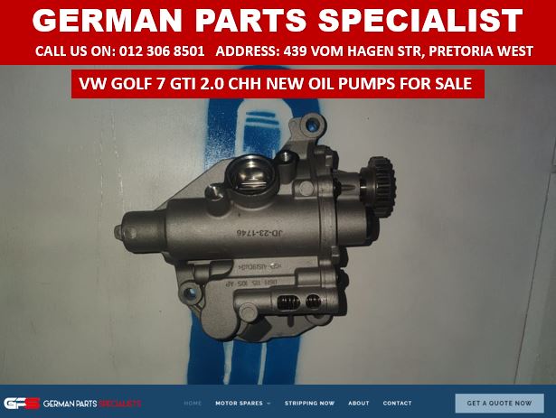 VW GOLF 7 GTI 2.0 CHH BRAND NEW OIL PUMPS FOR SALE - Private Seller VW GOLF 7 GTI 2.0 CHH BRAND NEW OIL PUMPS FOR SALE - Private Seller