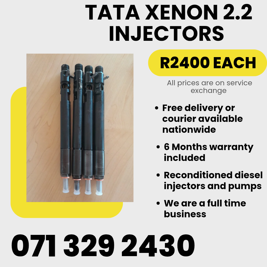 TATA XENON 2.2 INJECTORS FOR SALE WITH WARRANTY - Private Seller TATA XENON 2.2 INJECTORS FOR SALE WITH WARRANTY - Private Seller