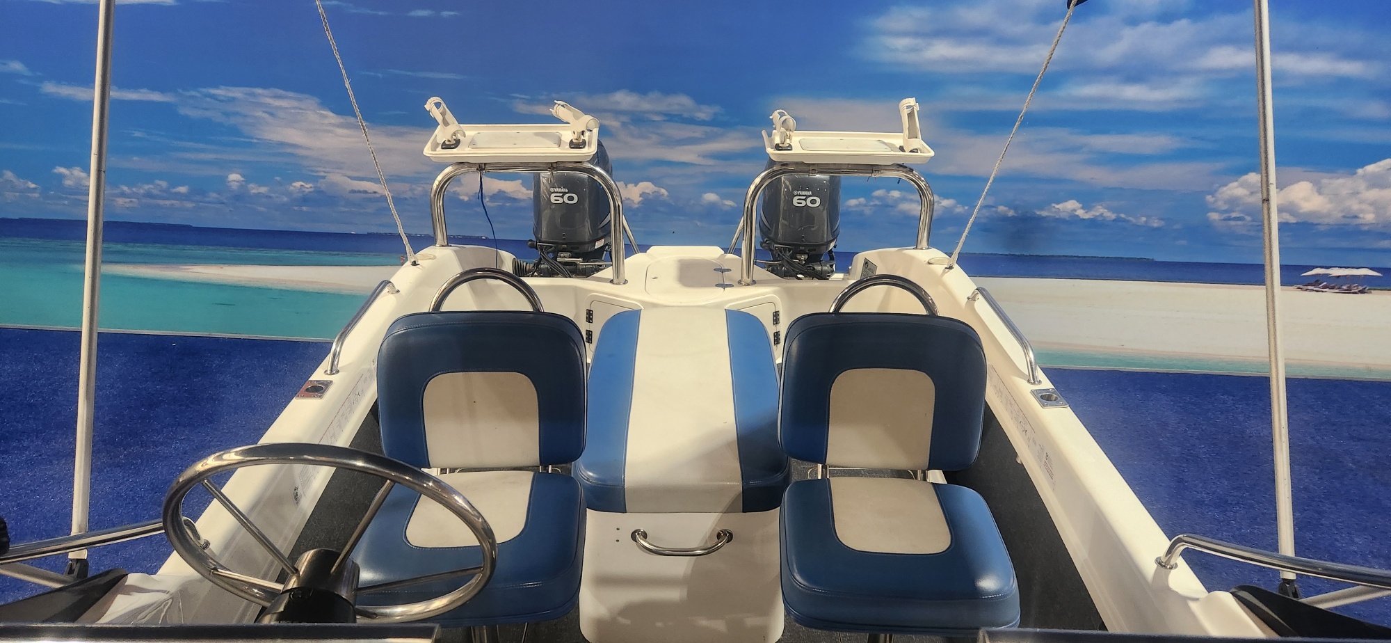SEACAT 16 FT ON TRAILER 2 X 60 HP YAMAHA 4 STROKES 2009 MODELS  405 /432 HOURS F