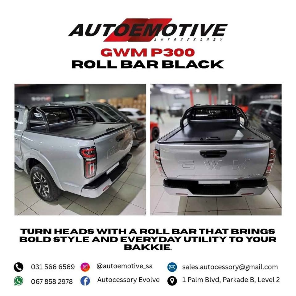 GWM P300 ROLL BAR BLACK COMPATIBLE - Private Seller GWM P300 ROLL BAR BLACK COMPATIBLE - Private Seller