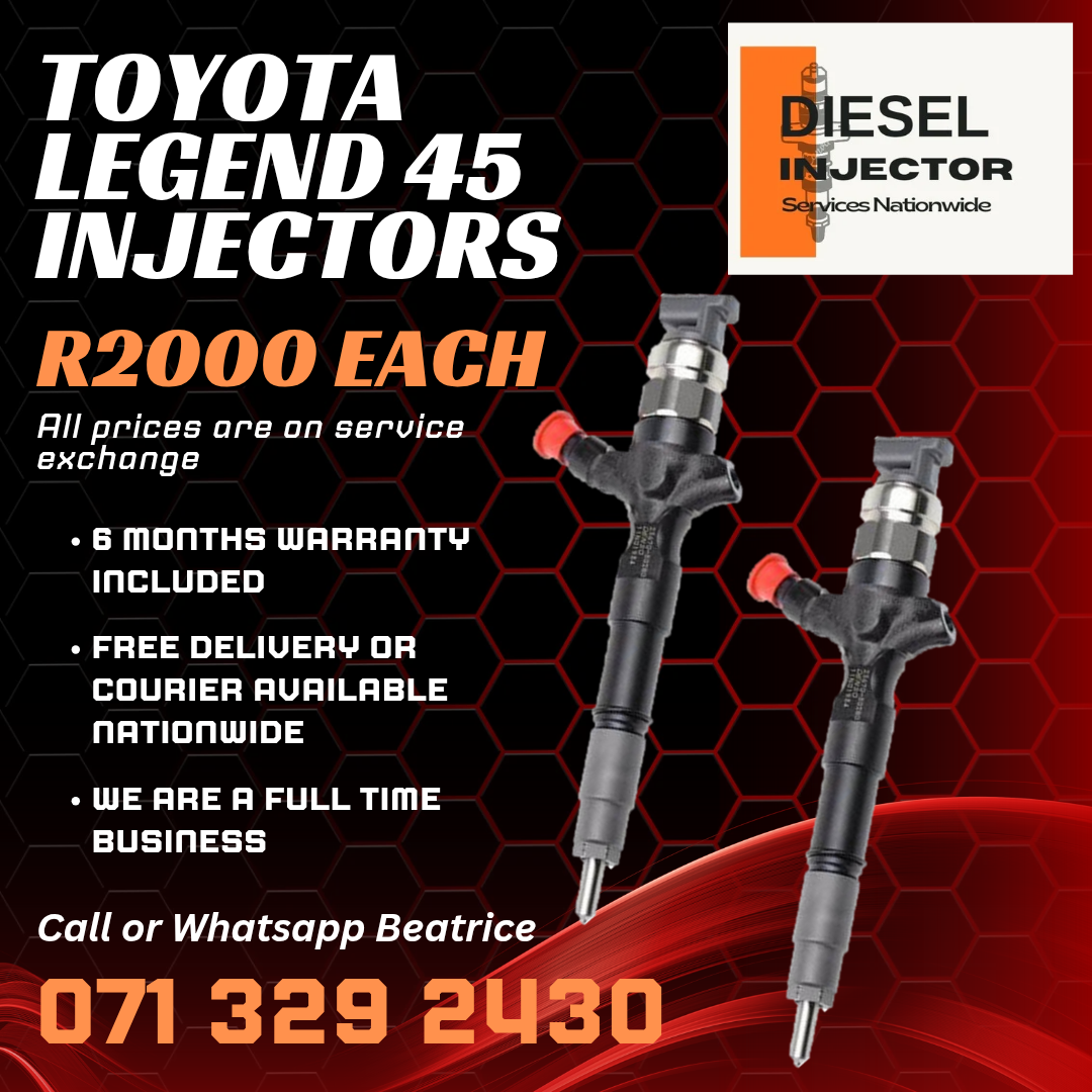 TOYOTA LEGEND 45 DIESEL INJECTORS FOR SALE WITH WARRANTY - Private Seller