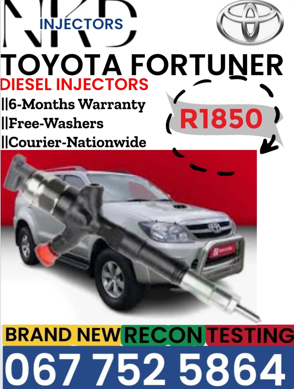 Toyota Fortuner Diesel injectors - Private Seller Toyota Fortuner Diesel injectors - Private Seller