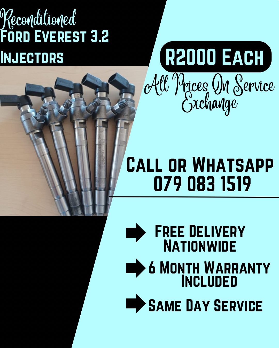 FORD EVEREST 3.2 INJECTORS FOR SALE WITH WARRANTY INCLUDED - Private Seller FORD EVEREST 3.2 INJECTORS FOR SALE WITH WARRANTY INCLUDED - Private Seller