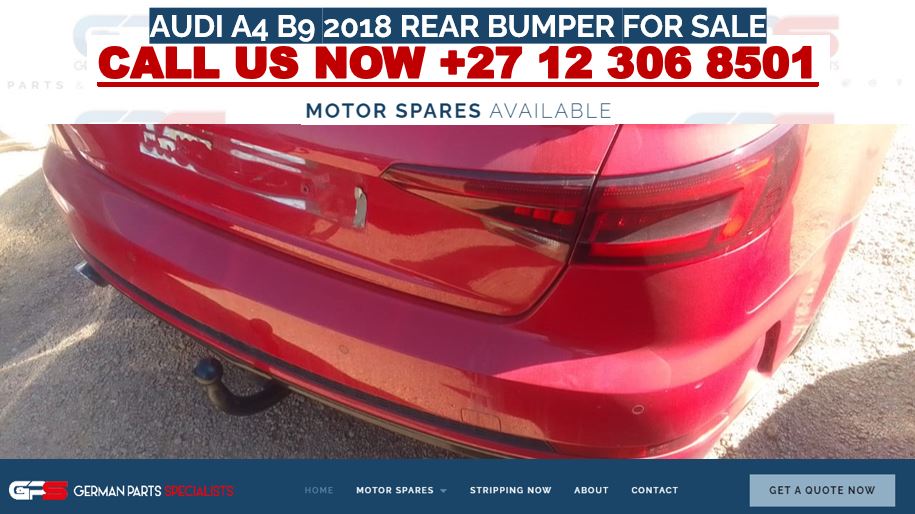 AUDI A4 B9 2018 REAR BUMPER FOR SALE - Private Seller AUDI A4 B9 2018 REAR BUMPER FOR SALE - Private Seller