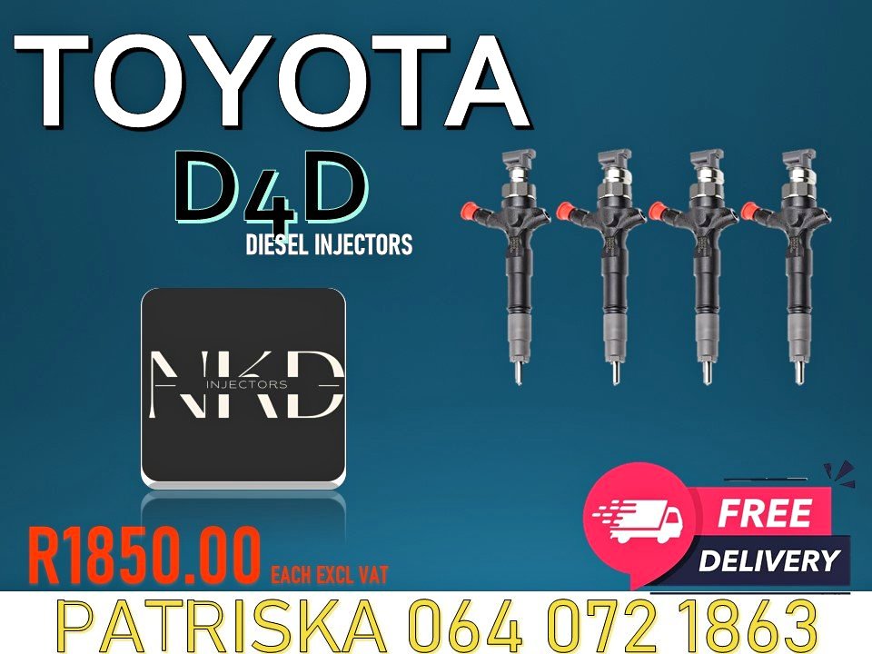 QUALITY DIESEL INJECTORS,TESTED AND GUARANTEED FOR TOYOTA D4D