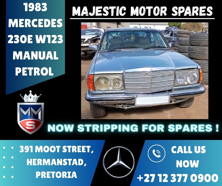 1983 Mercedes-Benz 230E W123 manual petrol Now Stripping for Spares!