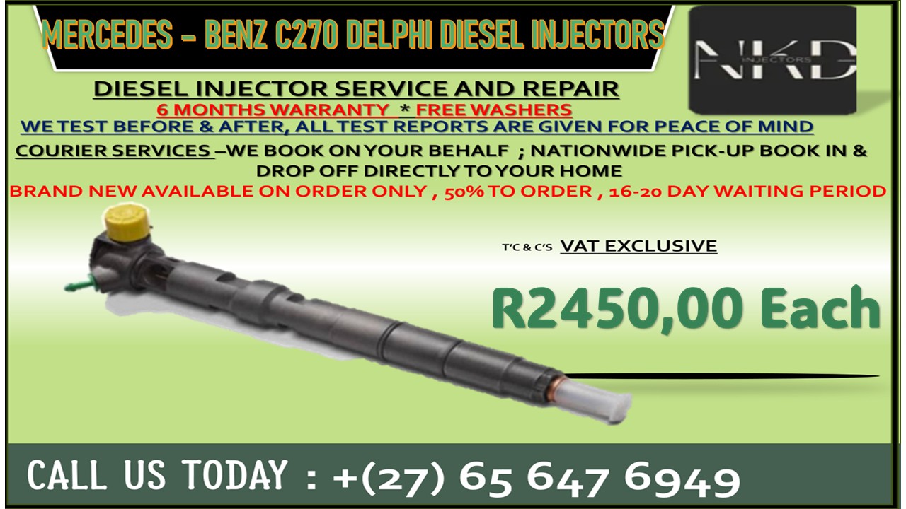 Merc. C270 Delphi Diesel Injectors - Private Seller Merc. C270 Delphi Diesel Injectors - Private Seller