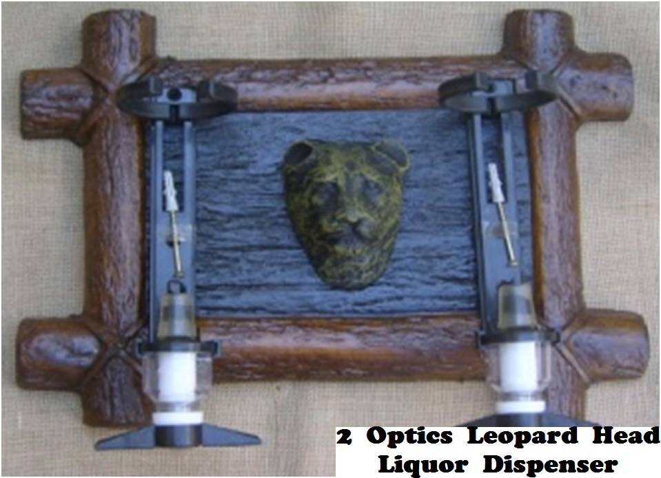 Liquor Dispenser: Leopard Head With 2-Optics. Brand New Products. Liquor Dispenser: Leopard Head With 2-Optics. Brand New Products.