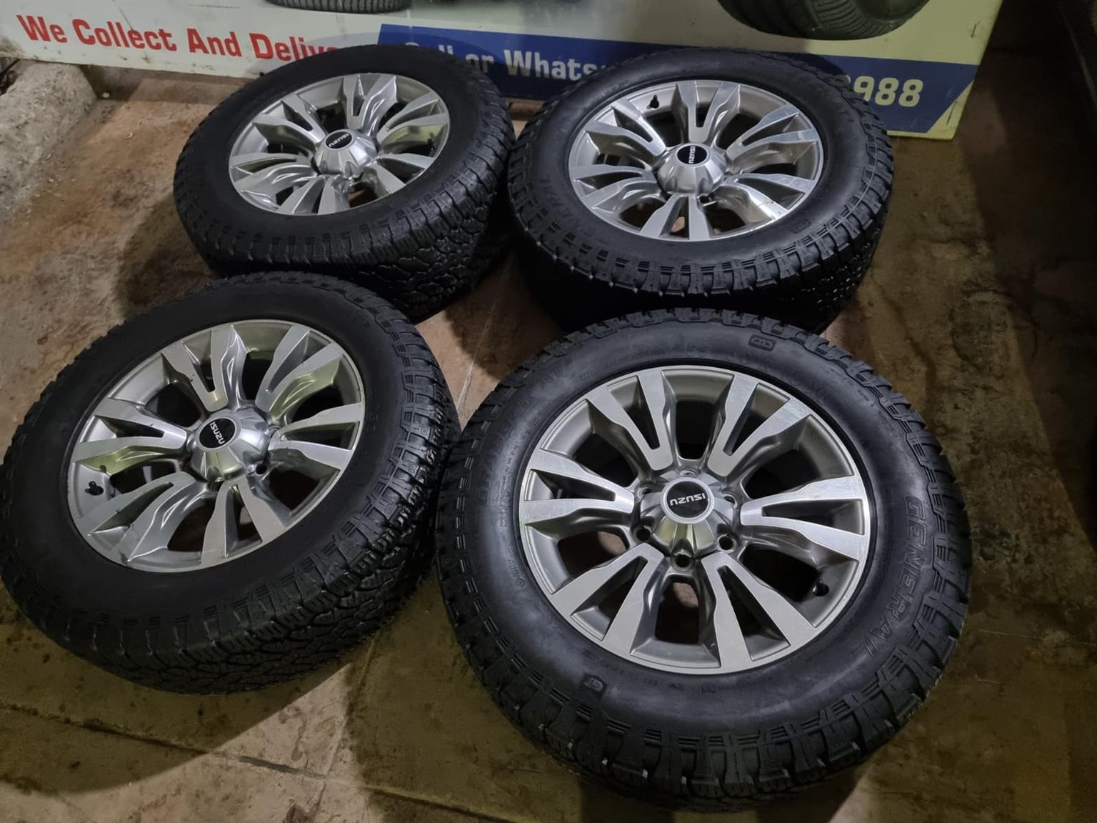 18inch Isuzu D-Max original mags with good used 255/60/18 General Grabber A/T3 s - Private Seller