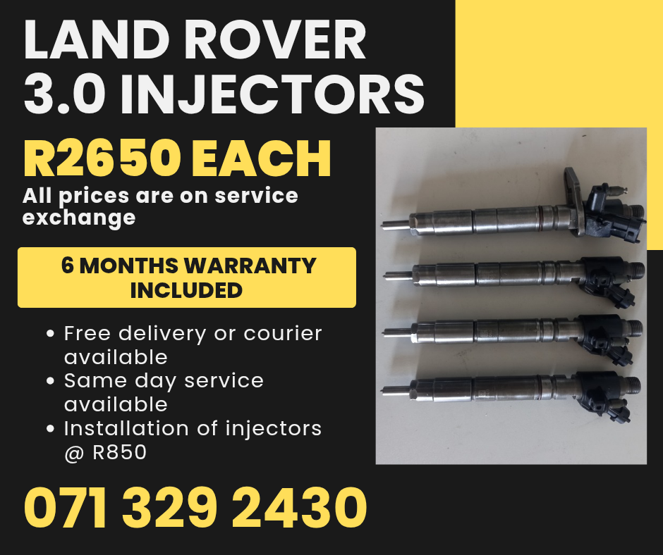 LAND ROVER 3.0 INJECTORS FOR SALE WITH WARRANTY - Private Seller LAND ROVER 3.0 INJECTORS FOR SALE WITH WARRANTY - Private Seller