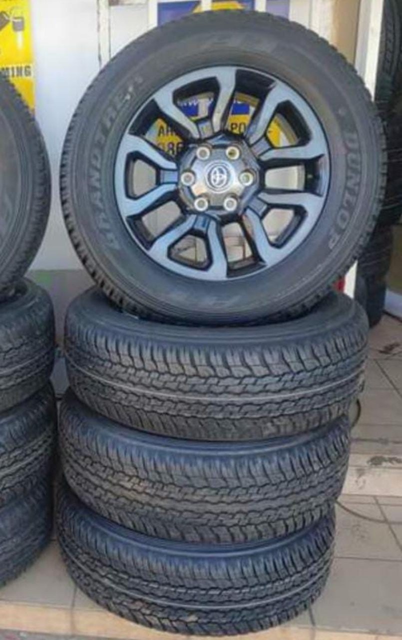 18 inch Toyota Legend 50 Rs original mags with brand new 265/60/18 Dunlop Grand - Private Seller 18 inch Toyota Legend 50 Rs original mags with brand new 265/60/18 Dunlop Grand - Private Seller