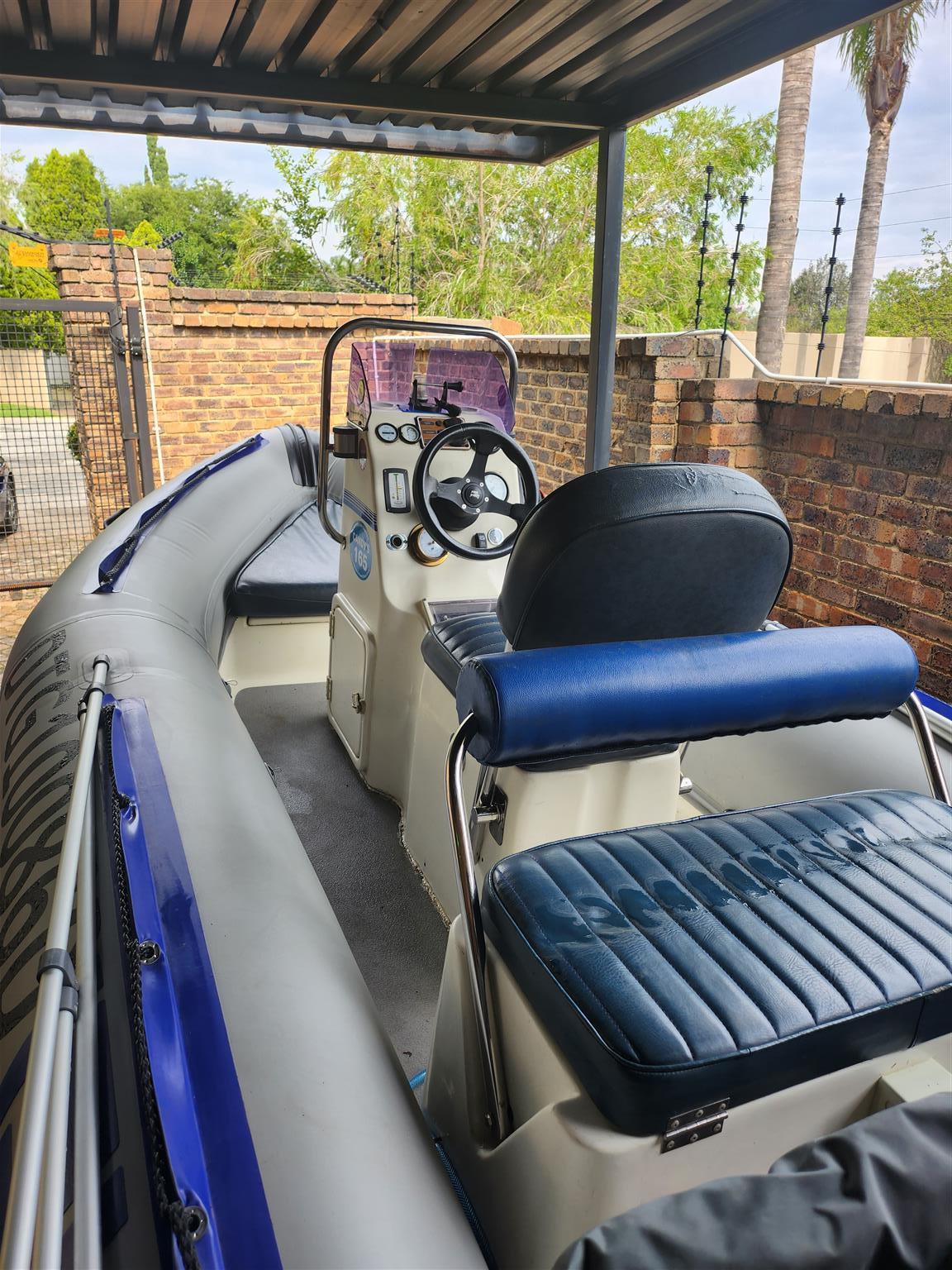 Buccaneer Semi rigid with 75hp Mercury outboard