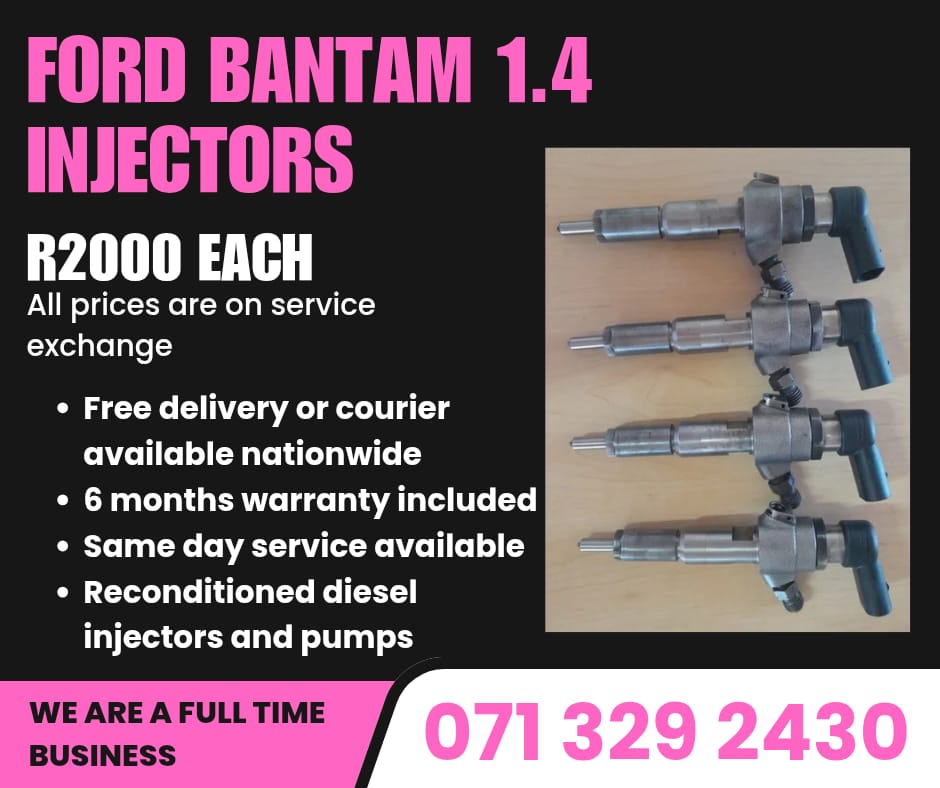FORD BANTAM 1.4 INJECTORS FOR SALE WITH WARRANTY - Private Seller FORD BANTAM 1.4 INJECTORS FOR SALE WITH WARRANTY - Private Seller