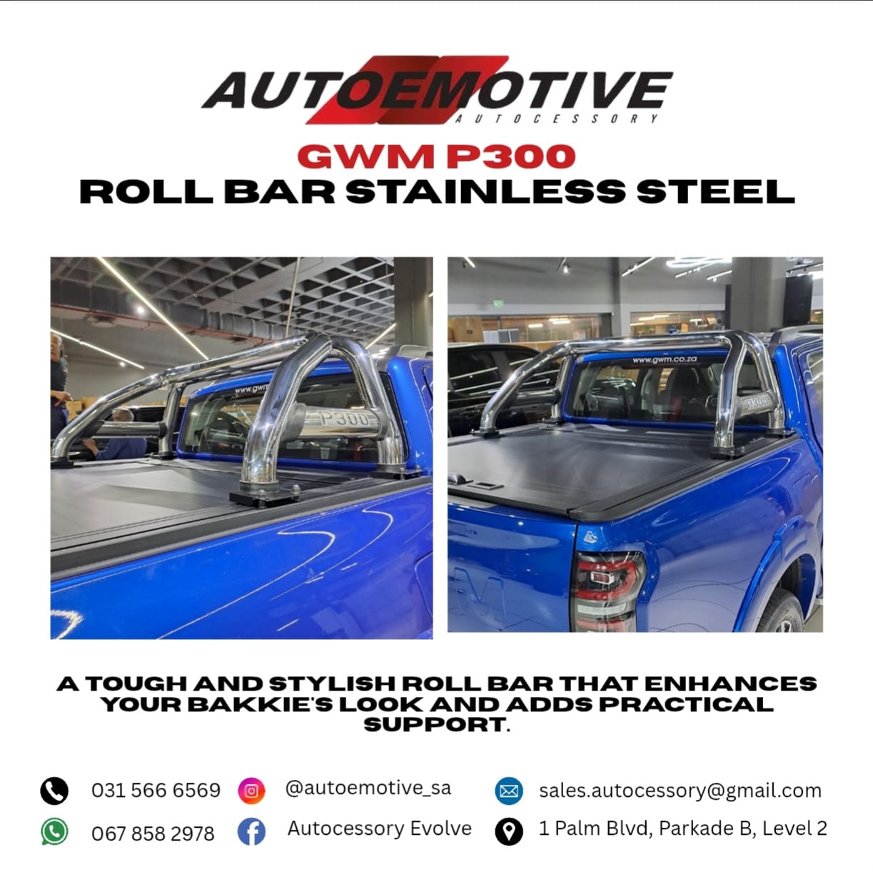 GWM P300 Roll Bar Stainless Steel - Private Seller
