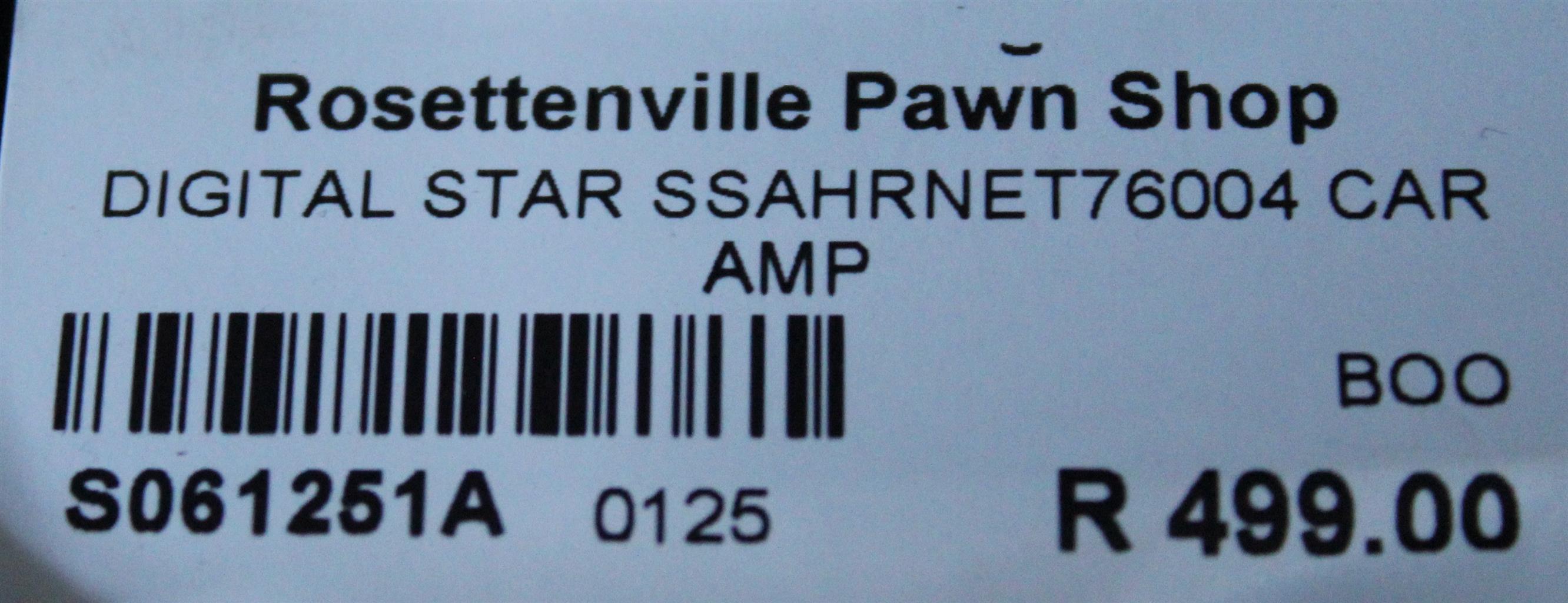 DIGITAL STAR SSAHRNET76004 CAR AMP S061251A