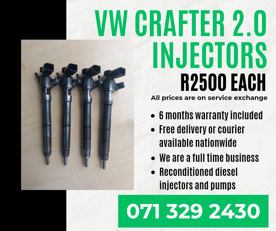 VW CRAFTER 2.0 INJECTORS FOR SALE WITH WARRANTY INCLUDED - Private Seller VW CRAFTER 2.0 INJECTORS FOR SALE WITH WARRANTY INCLUDED - Private Seller