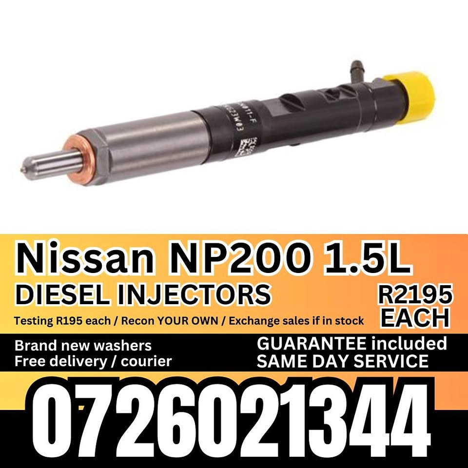 Nissan NP200 1.5L diesel injectors for sale - Private Seller
