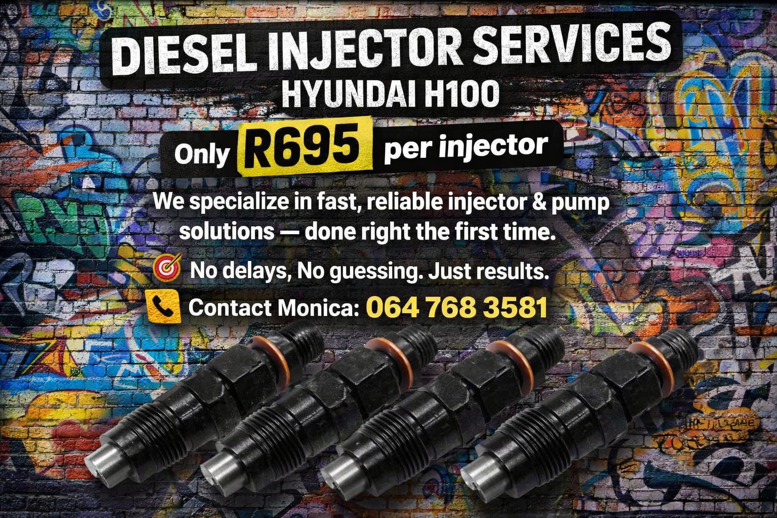 HYUNDAI H100 CALL TODAY FOR FAST DIESEL INJECTOR ASSISTANCE - Private Seller HYUNDAI H100 CALL TODAY FOR FAST DIESEL INJECTOR ASSISTANCE - Private Seller